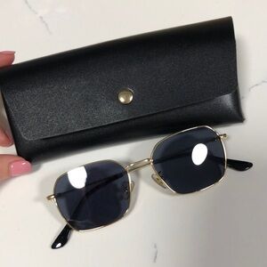 Geometric Metal Sunglasses from Shein